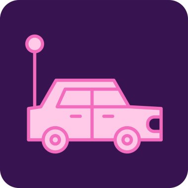 - Araba. Web simgesi basit illüstrasyon