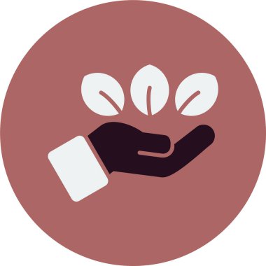 El ele tutuşma ikonu, doğal sembol, vektör illüstrasyonu 