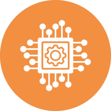 Çip simgesi vektör illüstrasyon tasarımı