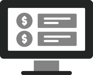 Fiyat web simgesi vektör illüstrasyonu