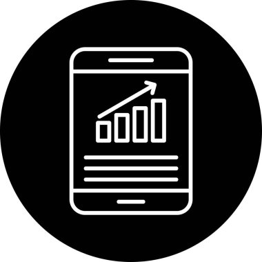 Cep telefonu. Web simgesi basit illüstrasyon