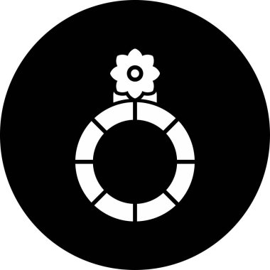 Alyans simgesi modada izole edildi 