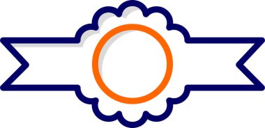 Kurdele yayı. Web simgesi basit illüstrasyon