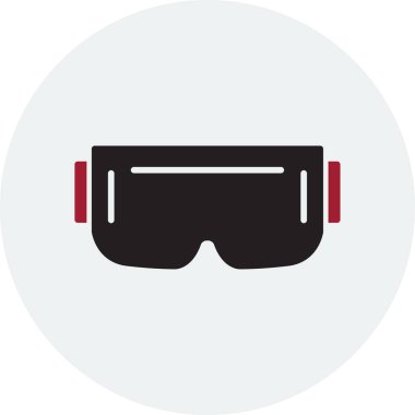 Gözlükler. Web simgesi basit illüstrasyon 