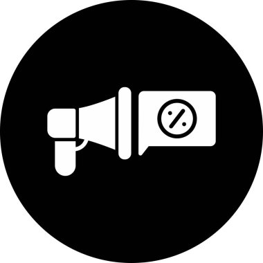 megafon ikonu. Web için hoparlör vektör simgelerinin özet çizimi 