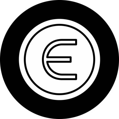 Epsilon web simgesi vektör illüstrasyonu