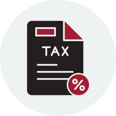 Vergi simgesi vektör illüstrasyonu 