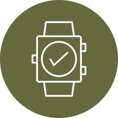 akıllı saat simgesi, vektör illüstrasyonu basit tasarım