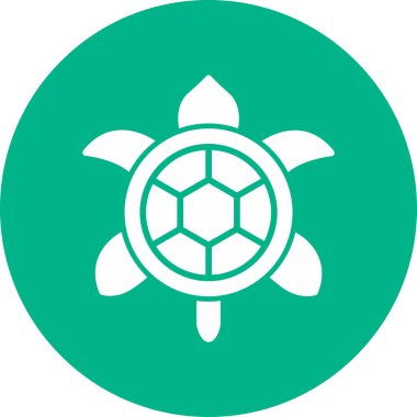Kaplumbağa. Web simgesi basit illüstrasyon