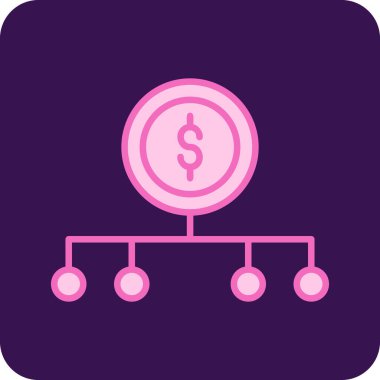 Basit çeşitlendirme düz vektör simgesi