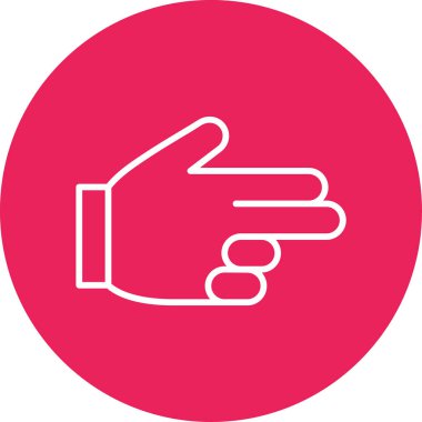 Silah hareketi. Web simgesi basit illüstrasyon