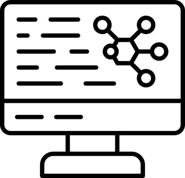 Basit Bilgisayar vektör illüstrasyonu