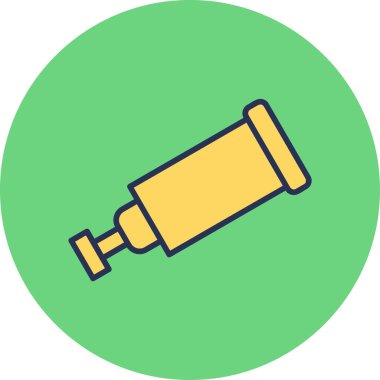 teleskop simgesi vektör illüstrasyonu