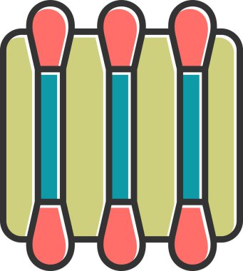 Pamuk Bud web simgesi, basit vektör illüstrasyonu