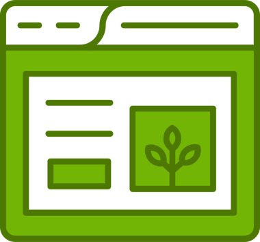 Web sitesi simgesi, vektör illüstrasyonu basit tasarım