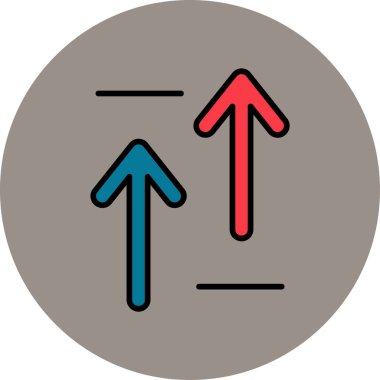 Oklar. Web simgesi basit illüstrasyon