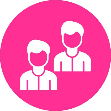 Takım. Web simgesi basit illüstrasyon