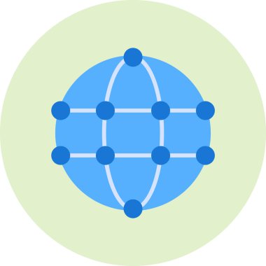 Basit bir Global simgesi. vektör tasarımı