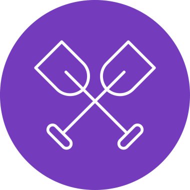 Kürek çekerek basit illüstrasyon web simgesi