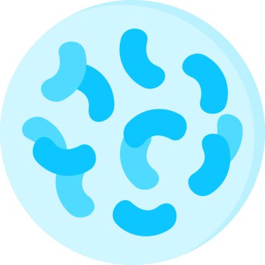 Lactobacillus web simgesi, basit vektör çizimi