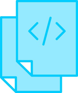 bilgisayar kodlama simgesi, vektör illüstrasyonu