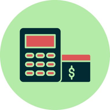 Basit hesap makinesi vektör illüstrasyonu