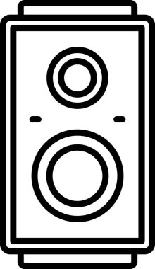 Müzik Sözcüsü Web simgesi basit illüstrasyon