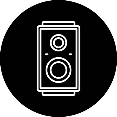 Müzik Sözcüsü Web simgesi basit illüstrasyon