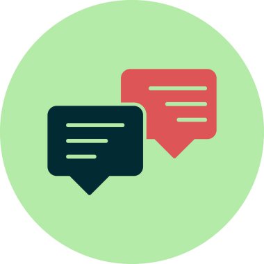 İleti ağı simgesi basit vektör illüstrasyonu