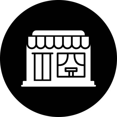 Bistro. Basit bir çizim. Ağ simgesi, logo