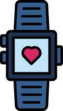 akıllı saat simgesi, vektör illüstrasyonu basit tasarım