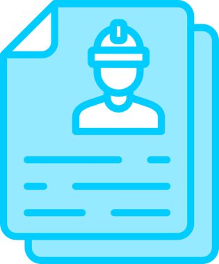 belge simgesi, vektör illüstrasyonu basit tasarım