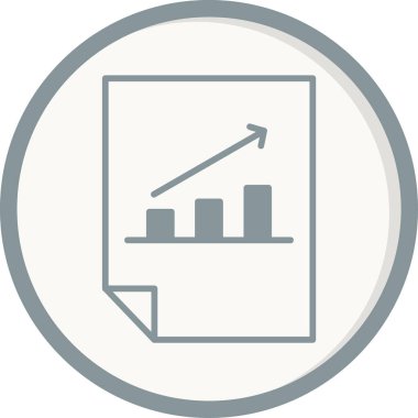 Analiz grafiği simgesi web simgesi basit illüstrasyon