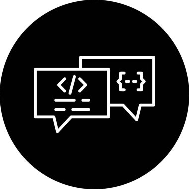 Web arayüzü için soyut vektör ileti simgesi tasarımı