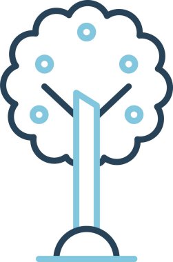 Ağaç. Web simgesi basit illüstrasyon