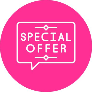 özel teklif vektör etiketi 