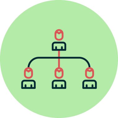 hiyerarşi. Web simgesi basit illüstrasyon