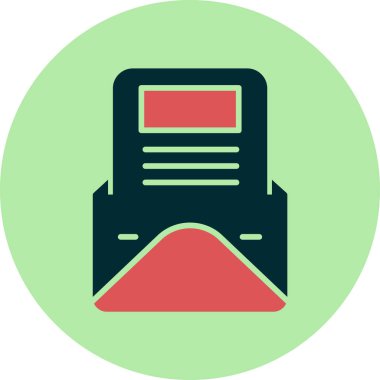 Haber vektörü simgesi modern basit illüstrasyon