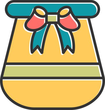 hediye simgesi vektör illüstrasyonu