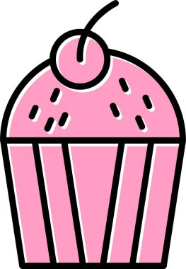 Tatlım. Web simgesi basit illüstrasyon 