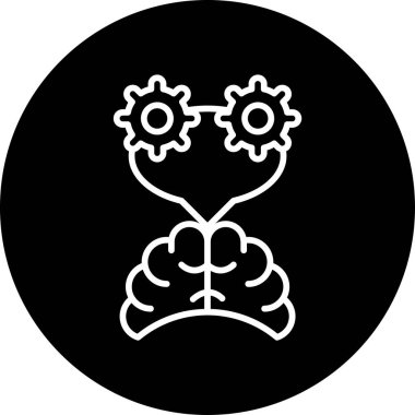 Simge vektör illüstrasyonunu ince çizgi biçiminde düşünün 