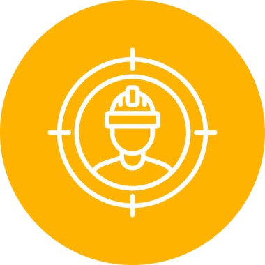 hedef simge, vektör illüstrasyonu basit tasarım