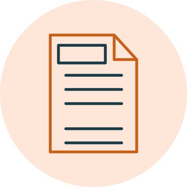  Kağıt. Web simgesi basit illüstrasyon