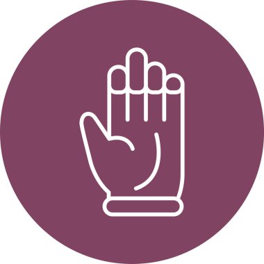 Eldiven. Web simgesi basit illüstrasyon