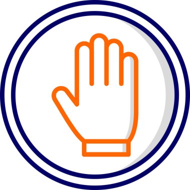 Dur tabelası. Web simgesi basit illüstrasyon