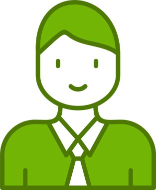 avatar. Web simgesi basit illüstrasyon 