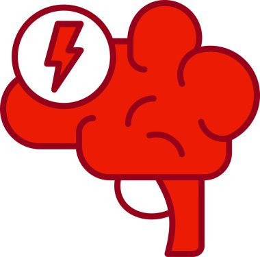 Stres web simgesi vektör illüstrasyonu