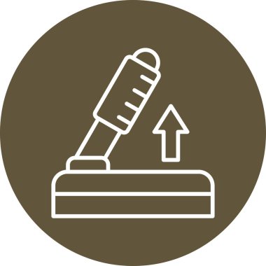 El freni web simgesi vektör çizimi