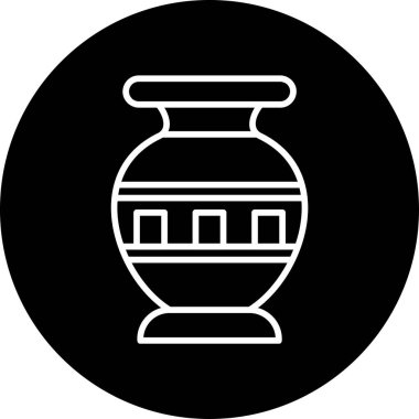 Vazo. Web simgesi basit illüstrasyon