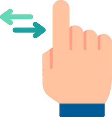 Basit Kaydırma simgesi vektör illüstrasyonu